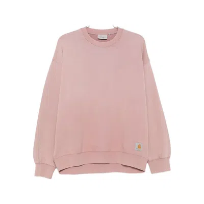 Carhartt Hudson Washed Sweatshirt In Pink