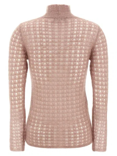 Fabiana Filippi Crochet Sweater Sweaters And Cardigans Pink In Pink
