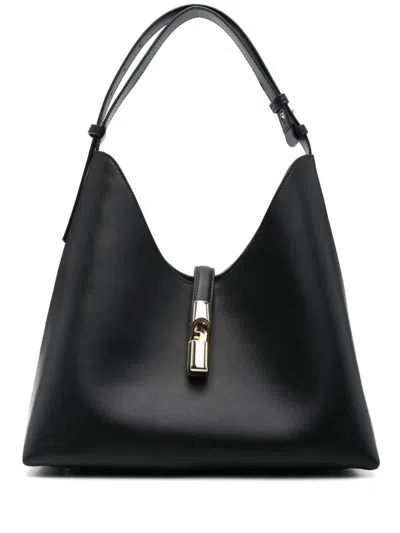 Furla Borsa Goccia M Hobo Nera In Black