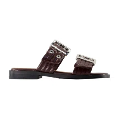 Ganni Leather Sandals