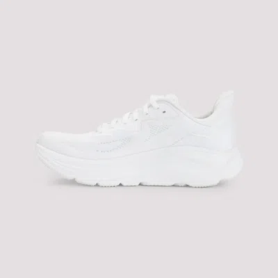 Hoka M Bondi 9 Synthetic Fabric Sneakers In White