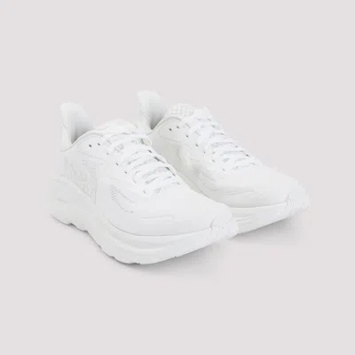 Hoka M Bondi 9 Synthetic Fabric Sneakers In White
