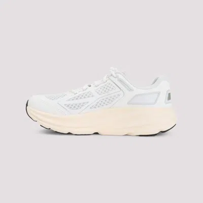 Hoka Lightweight Breathable Sneakers With Cushioned Sole In White