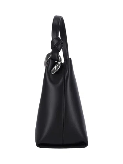 Jw Anderson Borsa A Secchiello In Pelle Nera  Donna In Black