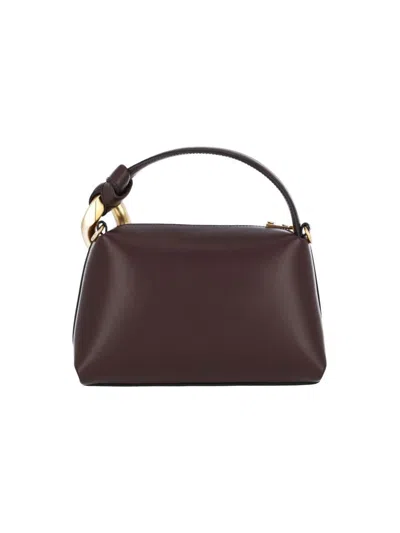 Jw Anderson J. W.anderson The Jwa Small Corner Bag In Burgundy