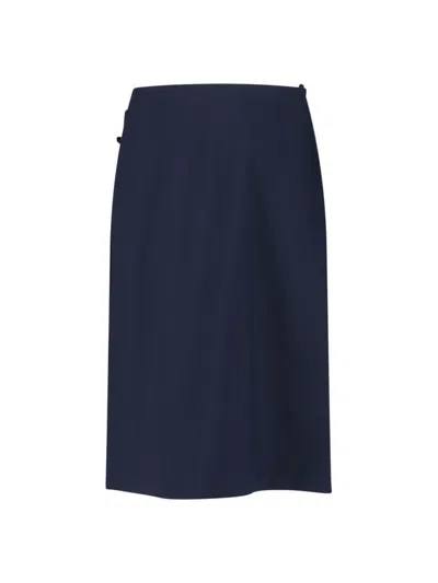 Marni Midi Wallet Skirt In Blue