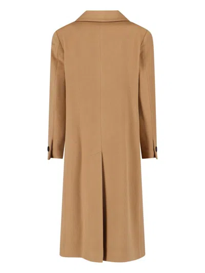 Tagliatore Jole Cashmere Midi Coat In Brown