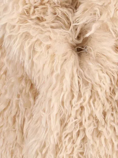 Tagliatore Faux Fur Texture Jacket In Brown