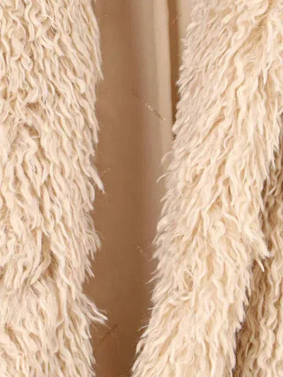 Tagliatore Faux Fur Texture Jacket In Brown