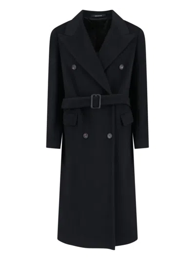 Tagliatore Casual Jacket With Button Detailing And Flap Pockets In Black