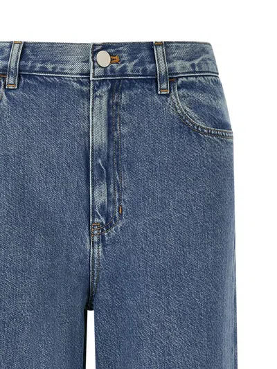 Theory High-waisted Wide-leg Jeans In Blue