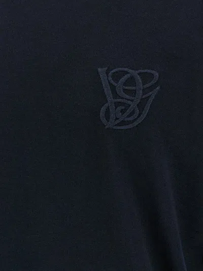 Valentino Wool Crew Neck Sweater In Blue