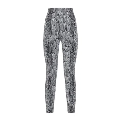Wolford Python Print High Waist Leggings In Gray