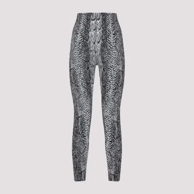 Wolford Python Print High Waist Leggings In Gray