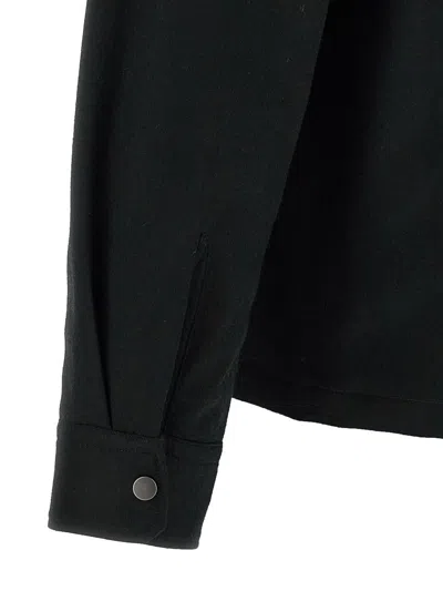 Zegna Padded Techmerino Shirt Jacket In Black