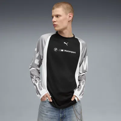 Puma X Bmw M Motorsport Lifestyle Racing Jersey In Black