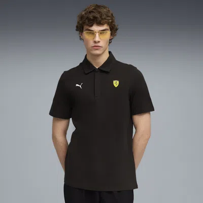 Puma Scuderia Ferrari Sportswear Cs Polo Shirt Men In Black