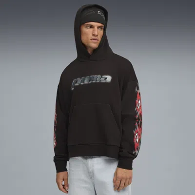 Puma Tech-x Boxy Hoodie Fl Men In Black