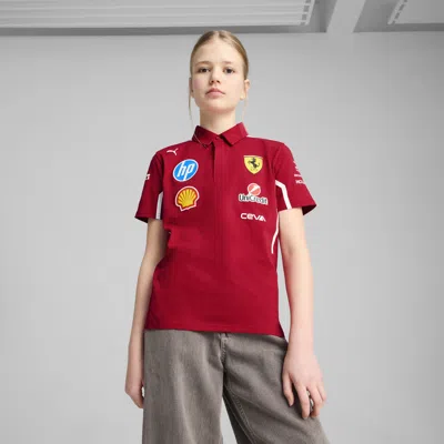 Puma Sf Team Polo Shirt Youth In Red