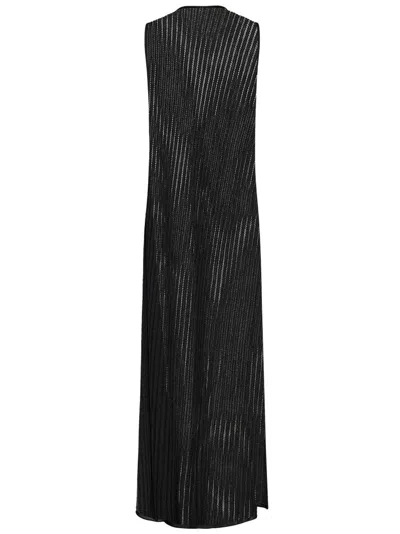 Fisico Cristina Ferrari Fisico Perforated Lurex Knit Maxi Dress