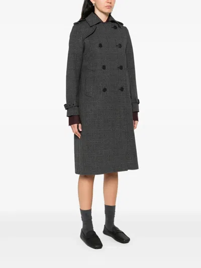 Sandro Crystal-embellished Coat In Gray