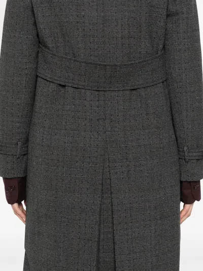 Sandro Crystal-embellished Coat In Gray