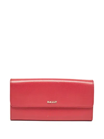 Pre-owned Bally Vintage  Leather Wallet In Pink