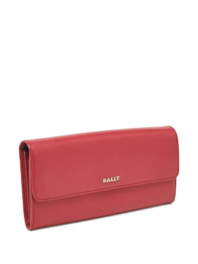 Pre-owned Bally Vintage  Leather Wallet In Pink