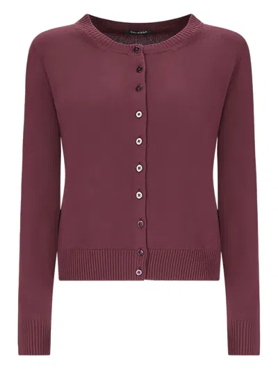 Canessa Button-front Cardigan In Red