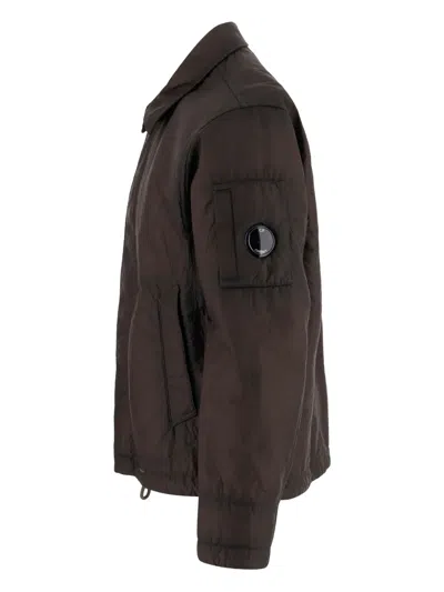 C.p. Company Dark Brown Bi-film Jacket