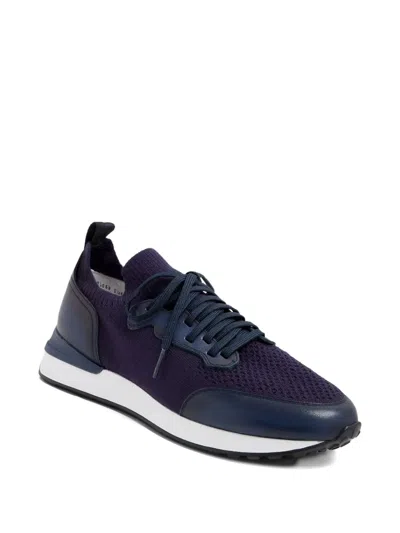 Magnanni Stratus Knitted Sneakers In Blue