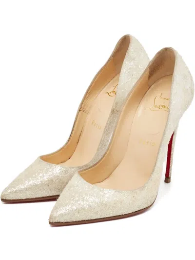 Pre-owned Christian Louboutin 120mm So Kate Glittered Pumps