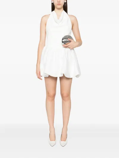 Self-portrait Halterneck Gathered Mini Dress