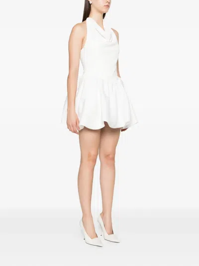 Self-portrait Halterneck Gathered Mini Dress