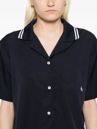 Sporty And Rich Src Cotton Shirt In Black