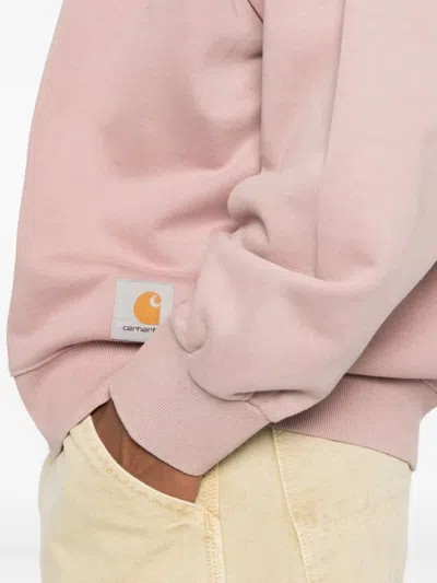 Carhartt Hudson Washed Sweatshirt In Pink