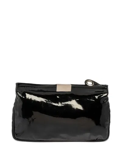 Pre-owned Jimmy Choo Zulu Clutch Bag In Black