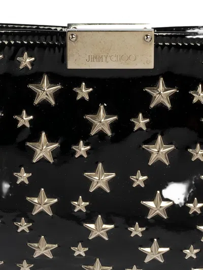 Pre-owned Jimmy Choo Zulu Clutch Bag In Black