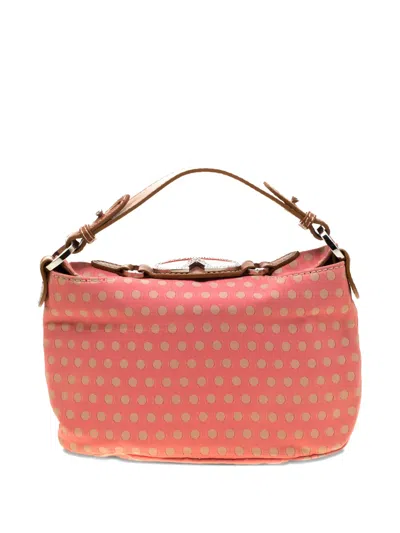 Pre-owned Valentino Garavani Polka-dot Print Tote Bag In Pink