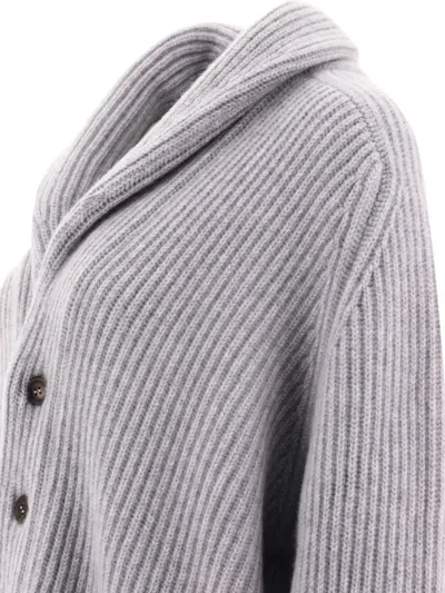 Begg X Co Yatch Shawl-collar Ribbed Cardigan