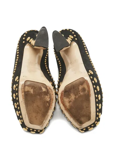 Pre-owned Miu Miu 130mm Platform Studded Pumps
