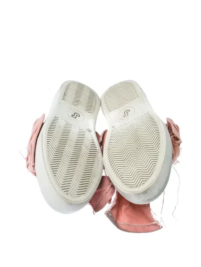 Pre-owned Joshua Sanders Bow Canvas Sneakers In Pink