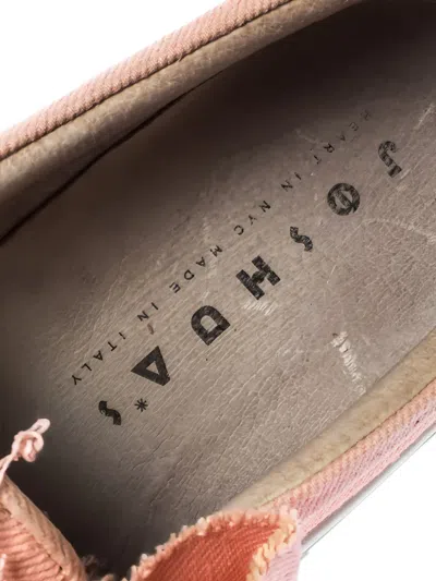 Pre-owned Joshua Sanders Bow Canvas Sneakers In Pink