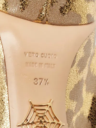 Pre-owned Charlotte Olympia Dolly Platform Leopard Pumps In Yellow