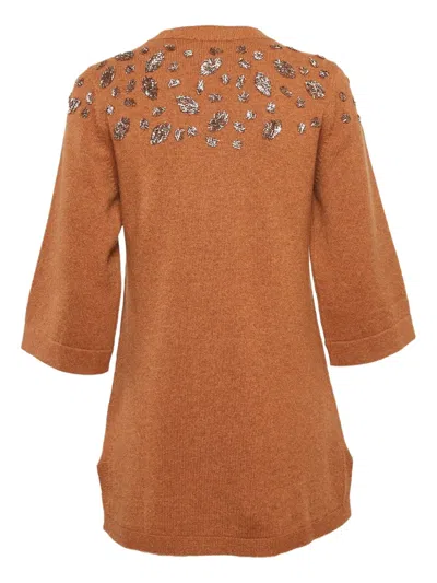 Pre-owned Chanel Cashmere Sweater In Brown