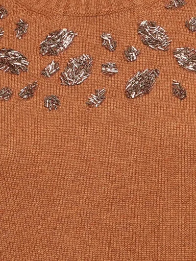 Pre-owned Chanel Cashmere Sweater In Brown