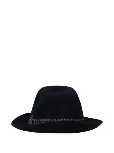 Borsalino X 10 Corso Como Ribbon-detailed Fedora In Black