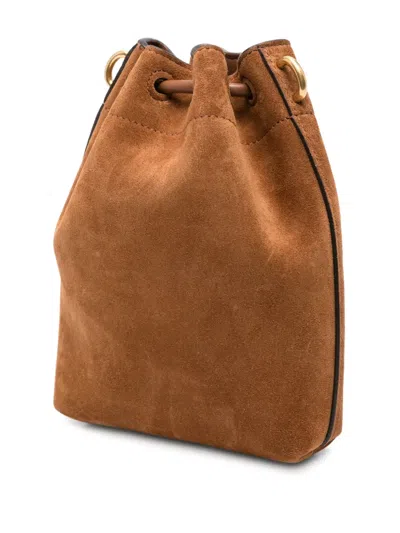 Jimmy Choo Cinch Drawstring Suede Bucket Mini Bag