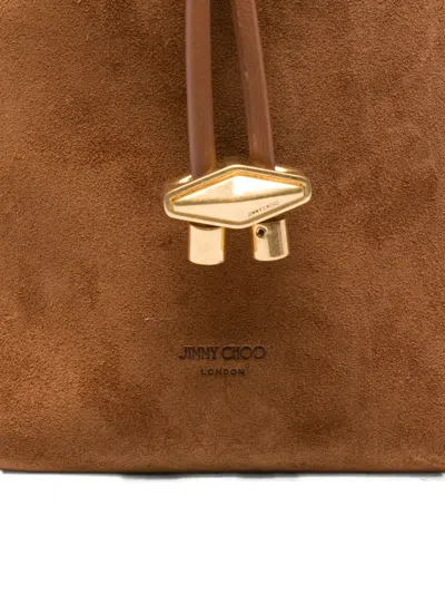 Jimmy Choo Cinch Drawstring Suede Bucket Mini Bag