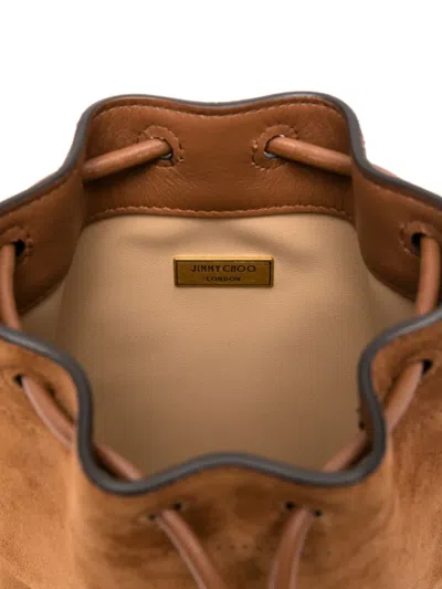 Jimmy Choo Cinch Drawstring Suede Bucket Mini Bag